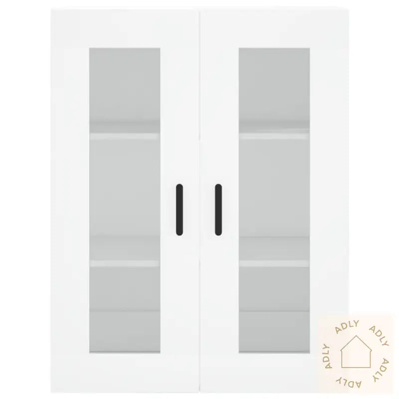 Highboard Hvit 69,5X34X180 Cm Konstruert Tre