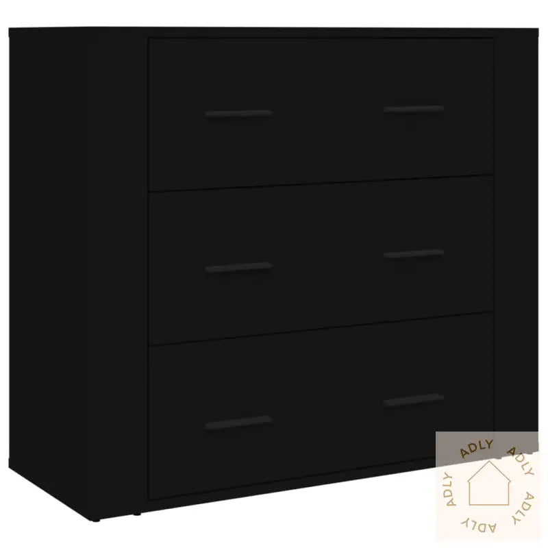 Highboard Svart Konstruert Tre