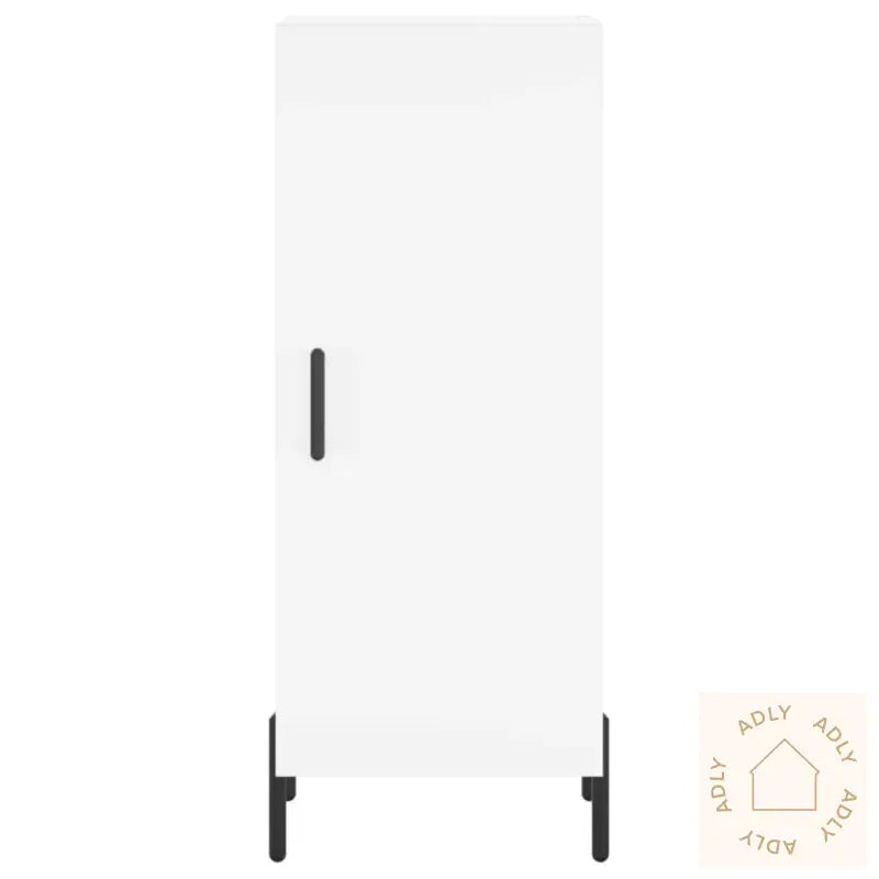 Highboard Hvit 34,5X34X180 Cm Konstruert Tre