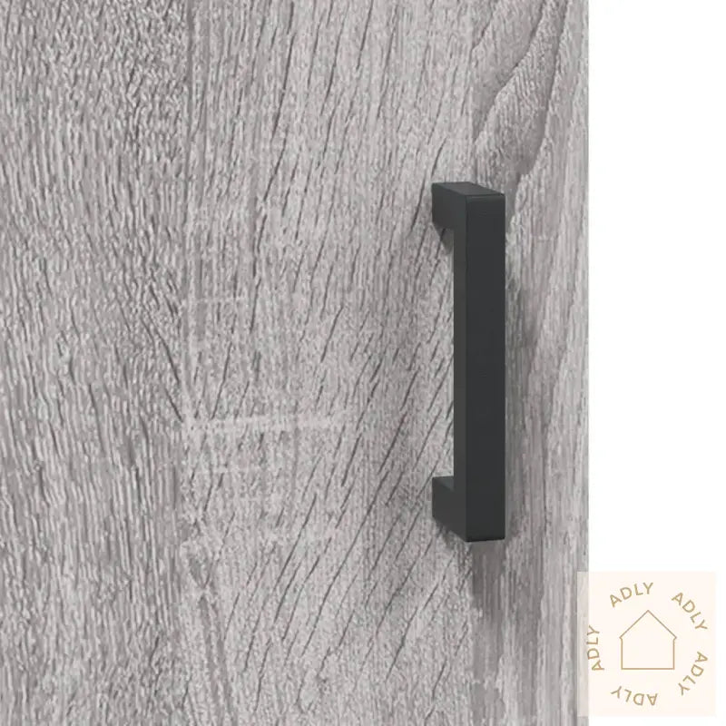 Highboard Grå Sonoma 69,5X34X180 Cm Konstruert Tre