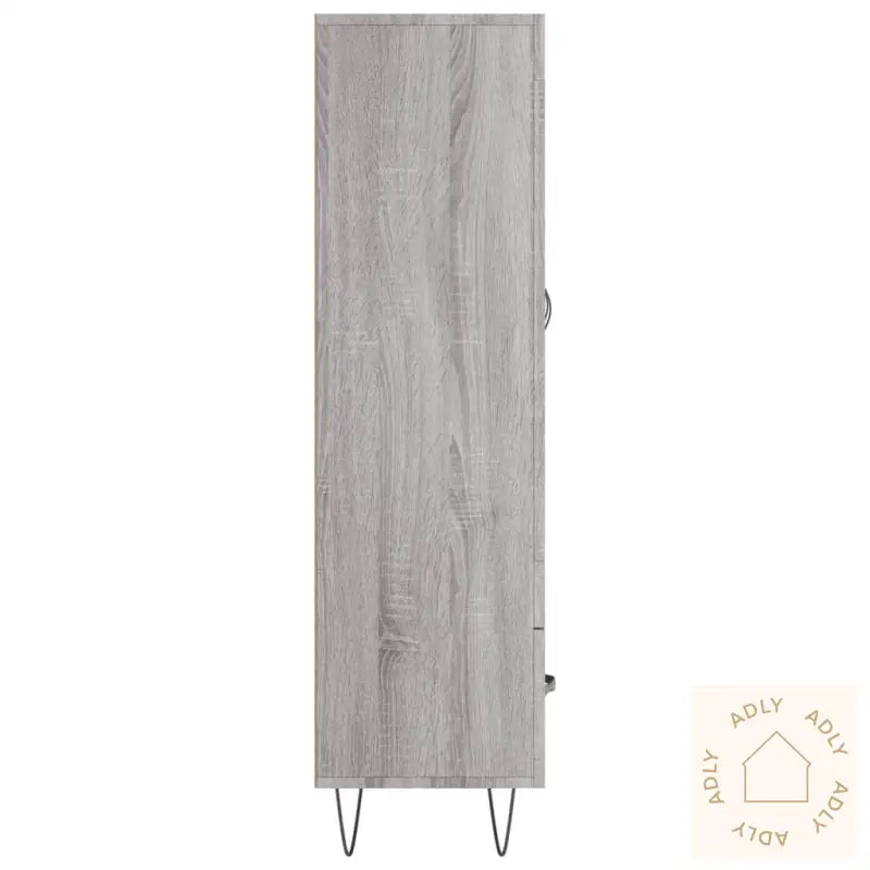 Highboard Grå Sonoma 69,5X31X115 Cm Konstruert Tre