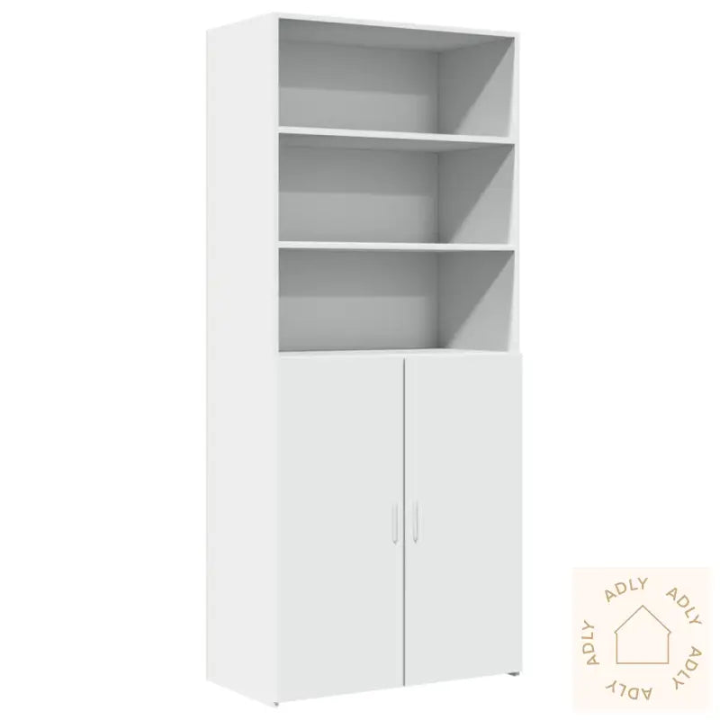 Highboard Hvit 80X42,5X185 Cm Konstruert Tre