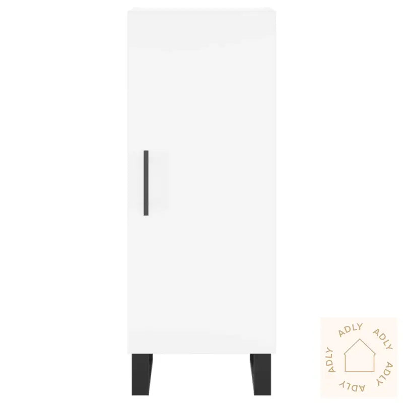 Highboard Hvit 34,5X34X180 Cm Konstruert Tre