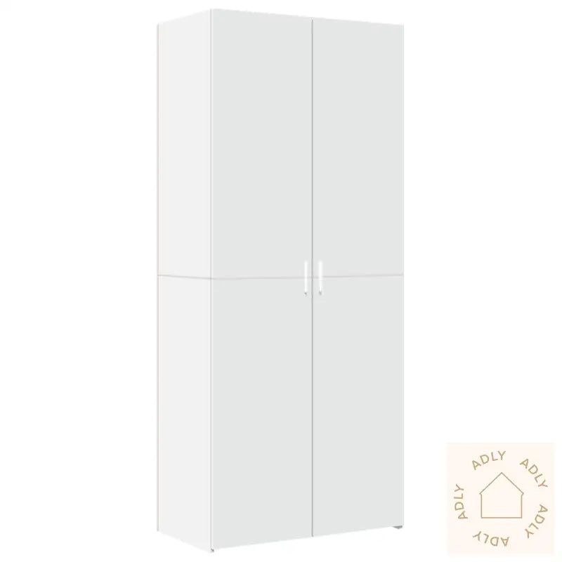 Highboard Hvit 80X42,5X185 Cm Konstruert Tre