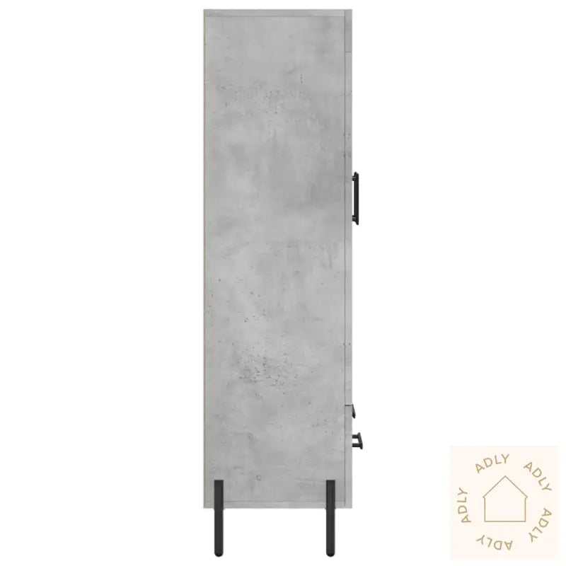 Highboard Betonggrå 69,5X31X115 Cm Konstruert Tre