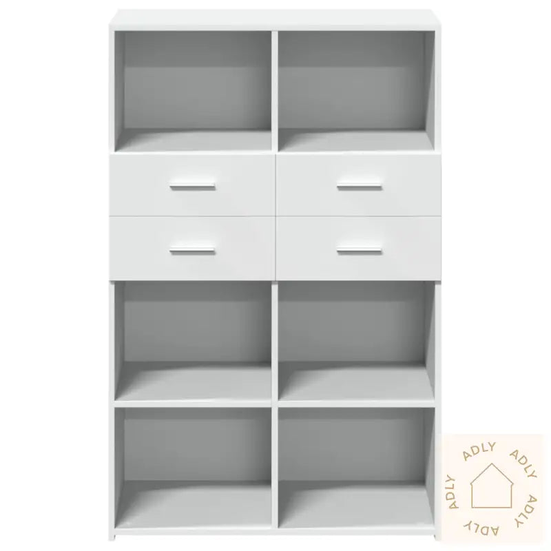 Hylle Hvit 80X42,5X124 Cm Konstruert Tre