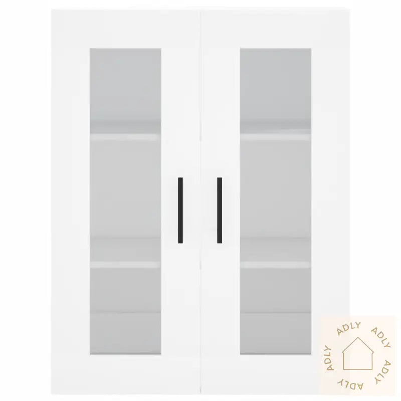 Highboard Hvit 69,5X34X180 Cm Konstruert Tre