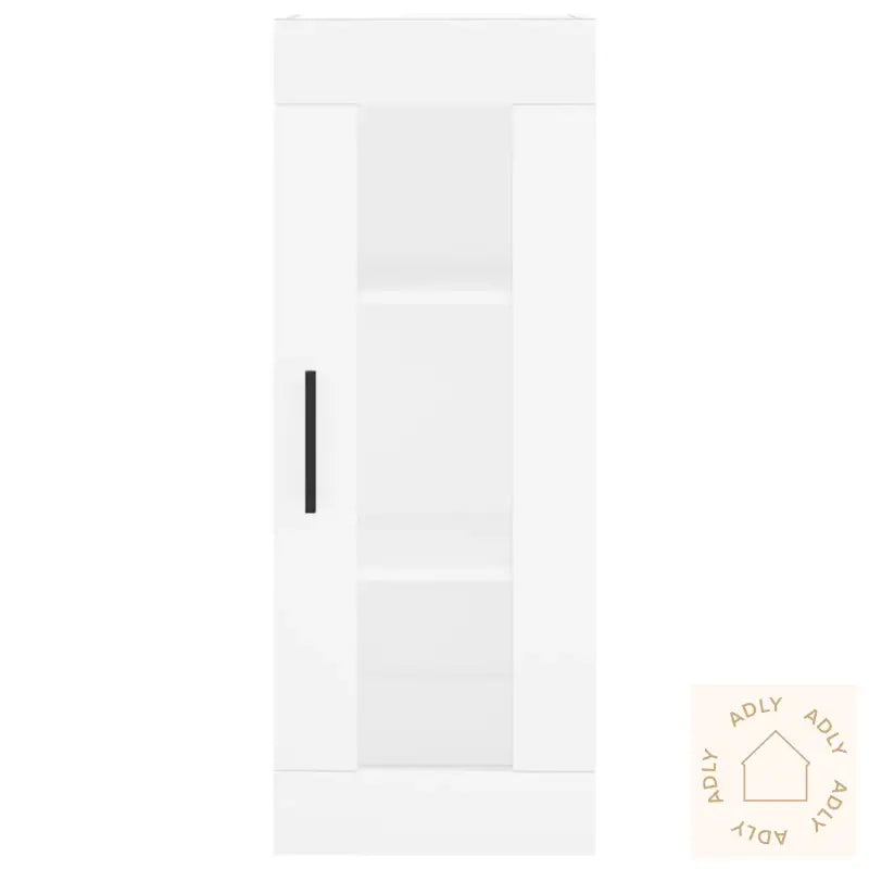 Highboard Hvit 34,5X34X180 Cm Konstruert Tre