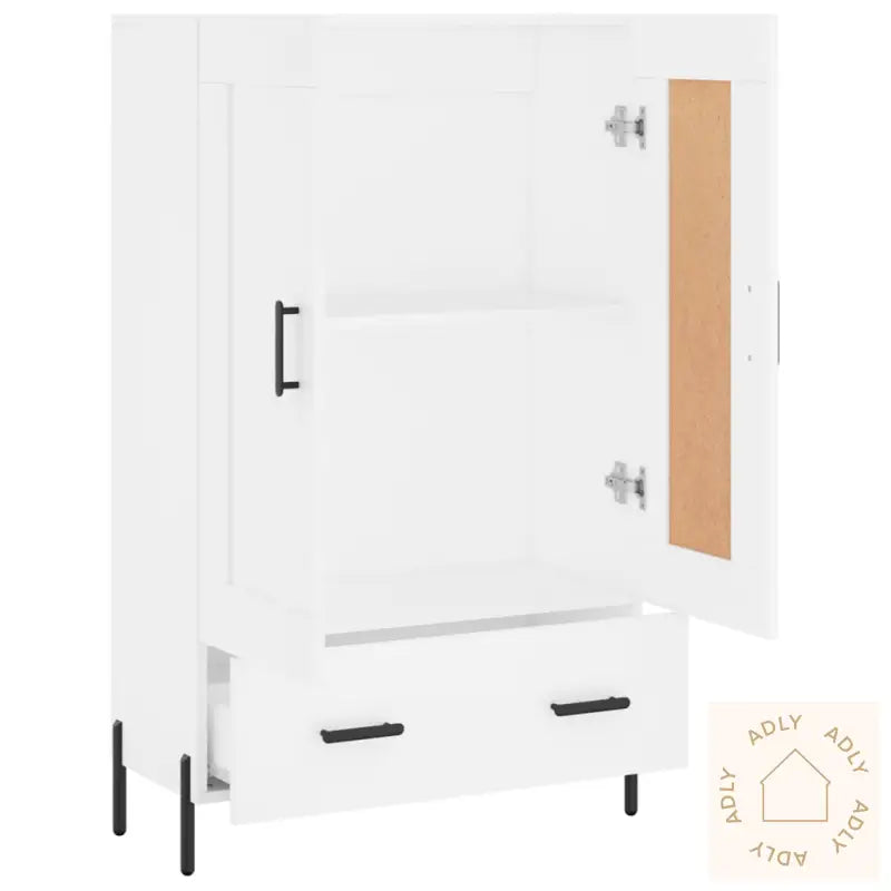 Highboard Hvit 69,5X31X115 Cm Konstruert Tre