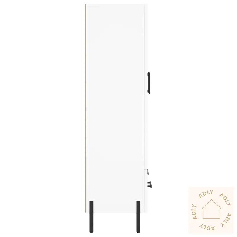 Highboard Hvit 69,5X31X115 Cm Konstruert Tre