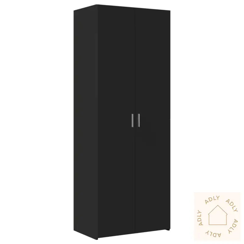 Highboard Svart 70X42,5X185 Cm Konstruert Tre