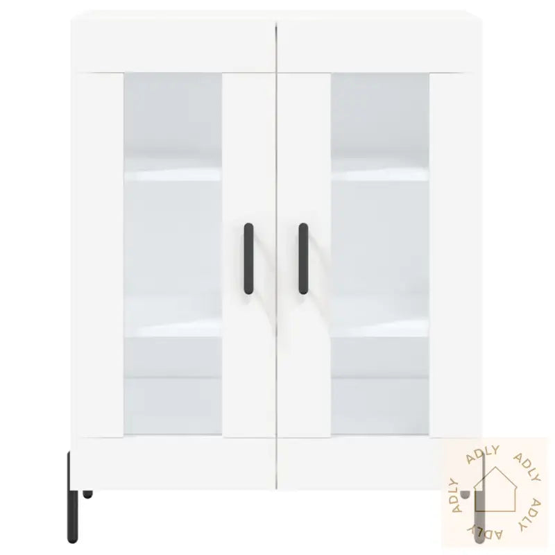 Highboard Hvit 69,5X34X180 Cm Konstruert Tre