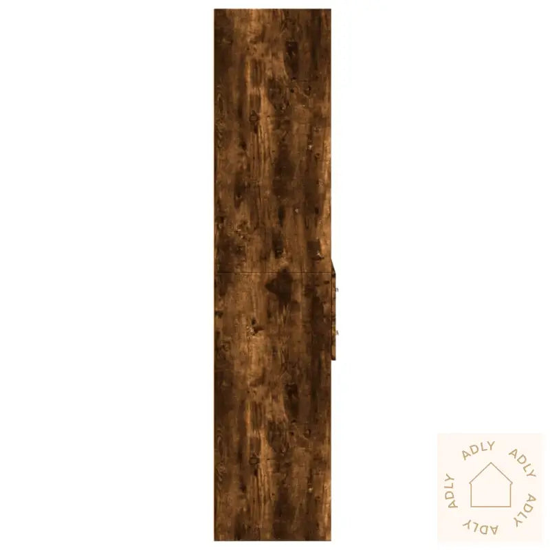 Highboard Røkt Eik 70X42,5X185 Cm Konstruert Tre