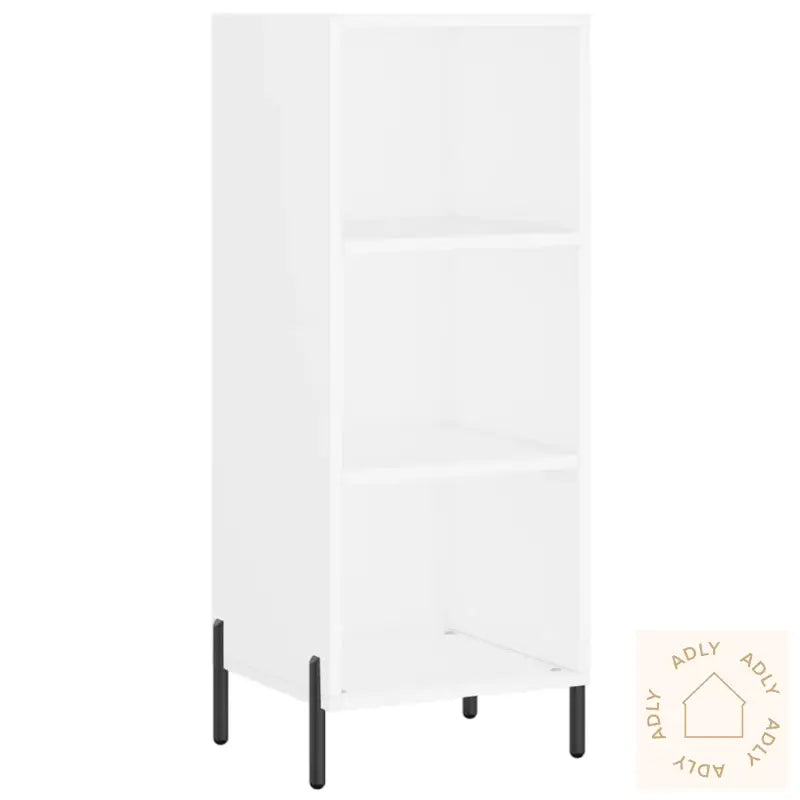 Highboard Hvit 34,5X34X180 Cm Konstruert Tre