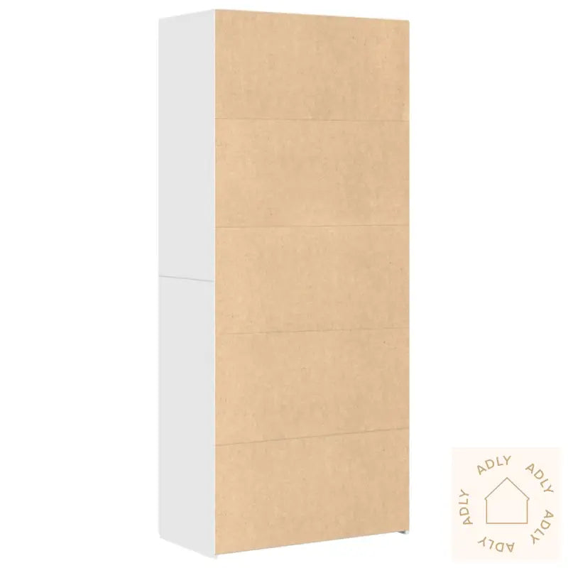 Highboard Hvit 80X42,5X185 Cm Konstruert Tre