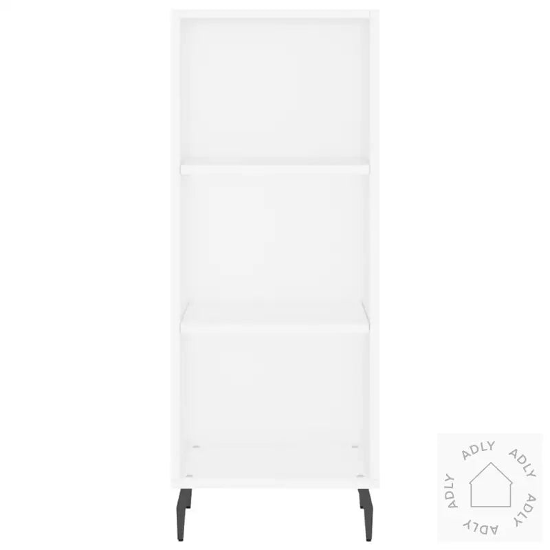 Highboard Hvit 34,5X34X180 Cm Konstruert Tre