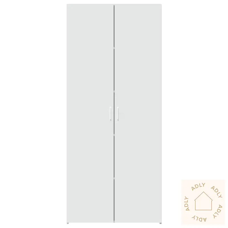 Highboard Hvit 80X42,5X185 Cm Konstruert Tre