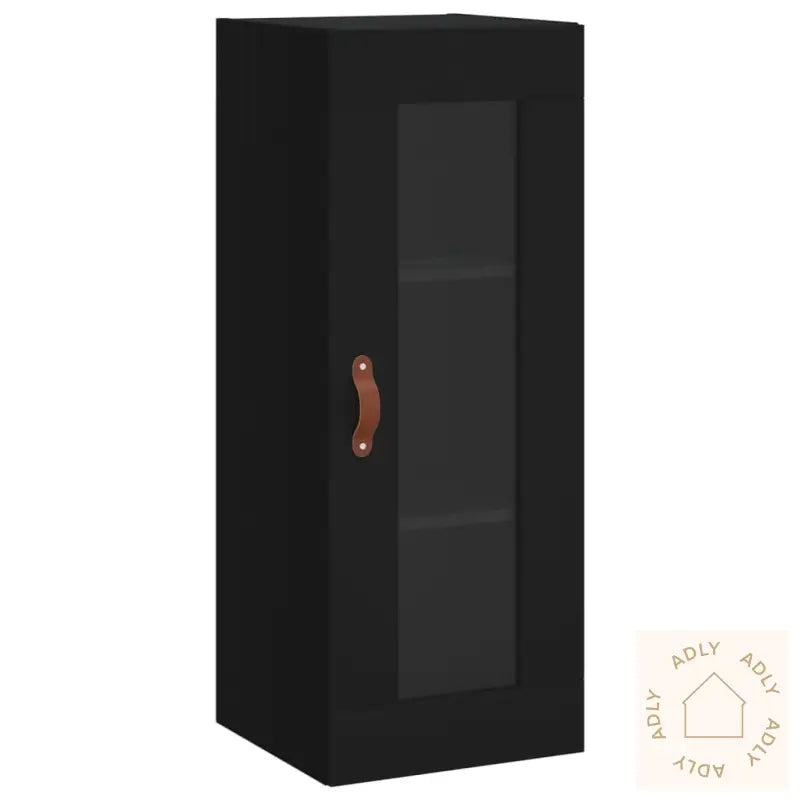 Highboard Svart 34,5X34X180 Cm Konstruert Tre