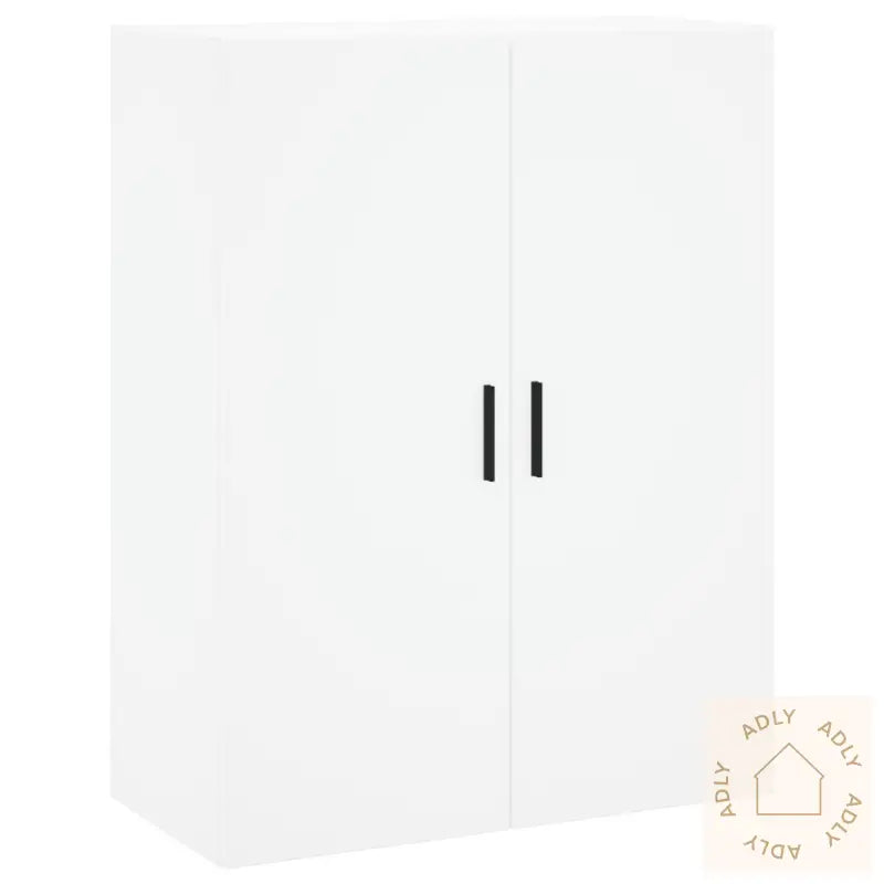 Highboard Hvit 69,5X34X180 Cm Konstruert Tre