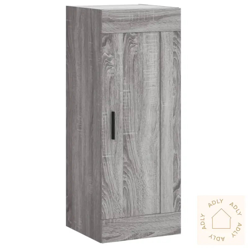 Highboard Grå Sonoma 34,5X34X180 Cm Konstruert Tre