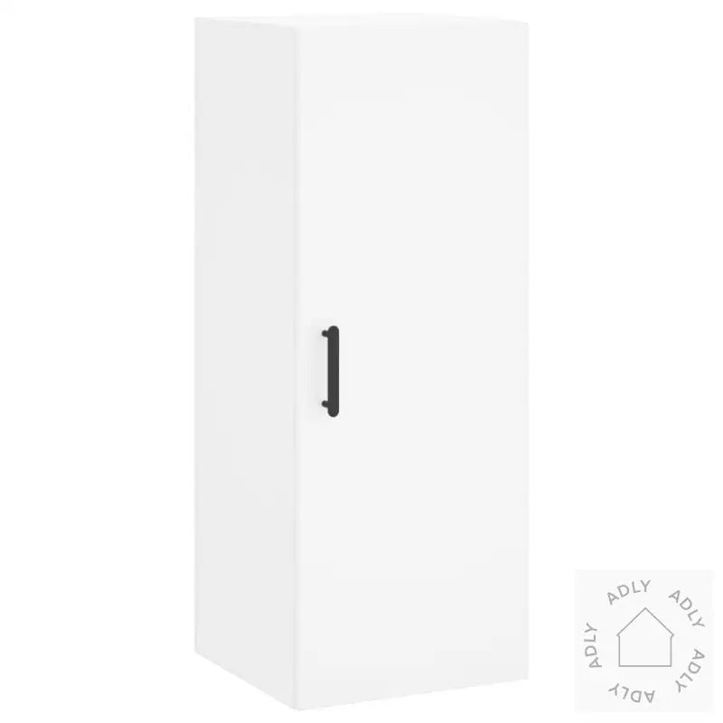 Highboard Hvit 34,5X34X180 Cm Konstruert Tre