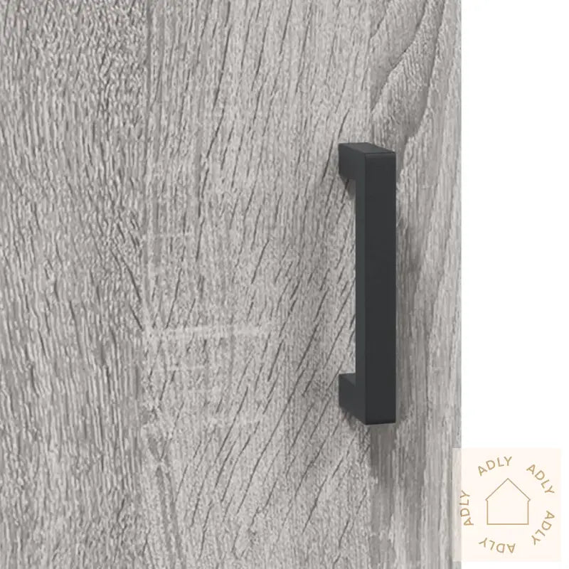 Highboard Grå Sonoma 34,5X34X180 Cm Konstruert Tre