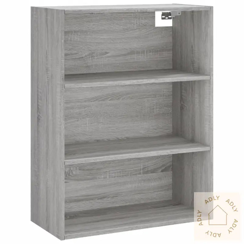 Highboard Grå Sonoma 69,5X34X180 Cm Konstruert Tre