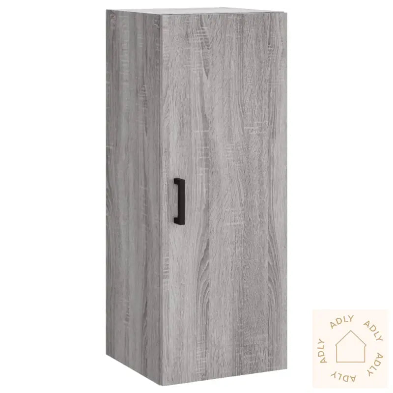 Highboard Grå Sonoma 34,5X34X180 Cm Konstruert Tre