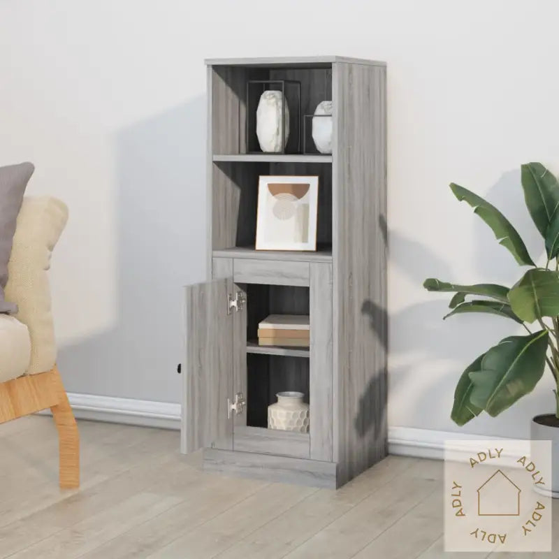 Highboard Grå Sonoma 36X35,5X103,5 Cm Konstruert Tre