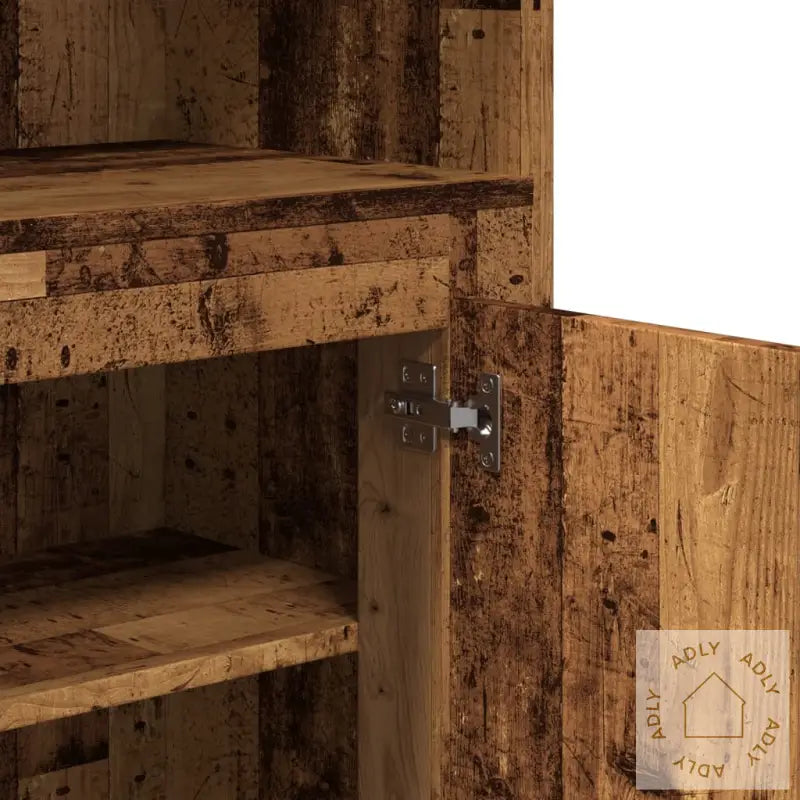 Highboard Gammelt Tre 60X35,5X103,5 Cm Konstruert Tre