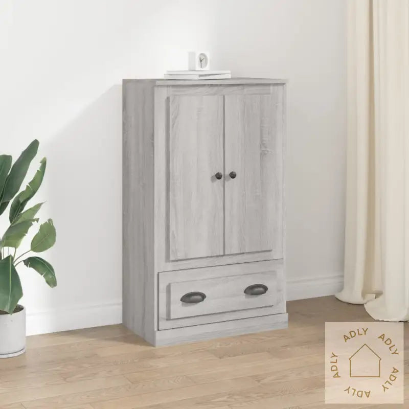 Highboard Grå Sonoma 60X35,5X103,5 Cm Konstruert Tre