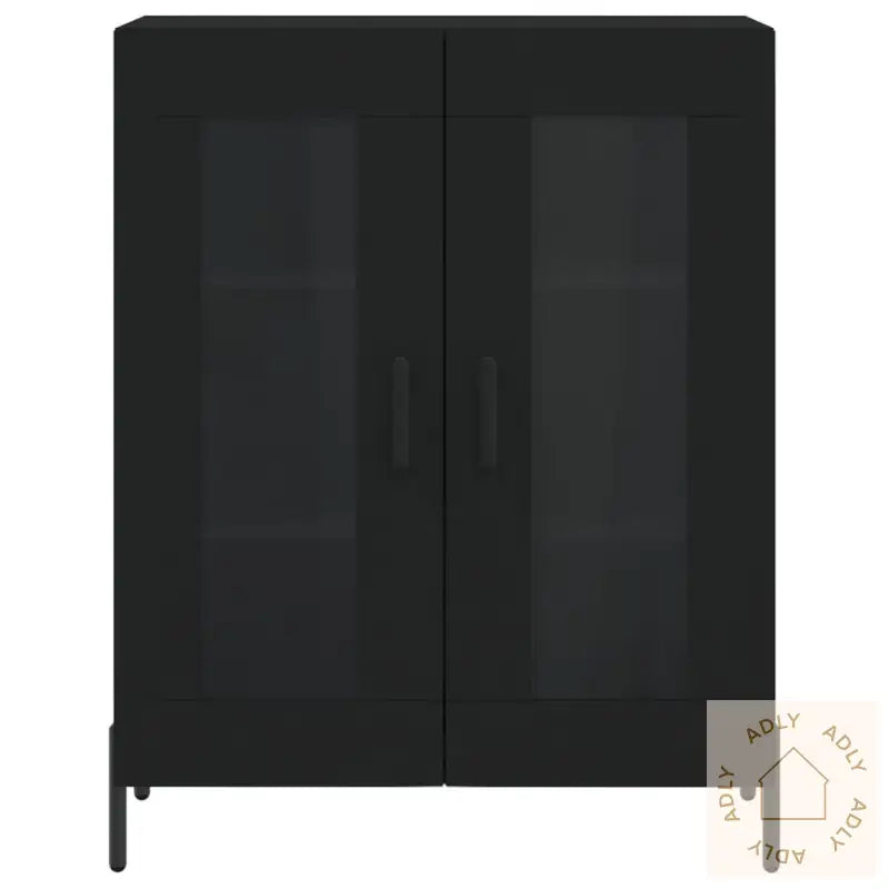 Highboard Svart 69,5X34X180 Cm Konstruert Tre