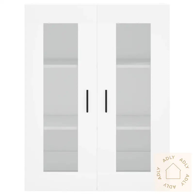 Highboard Hvit 69,5X34X180 Cm Konstruert Tre