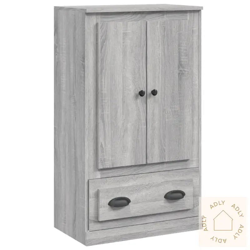 Highboard Grå Sonoma 60X35,5X103,5 Cm Konstruert Tre