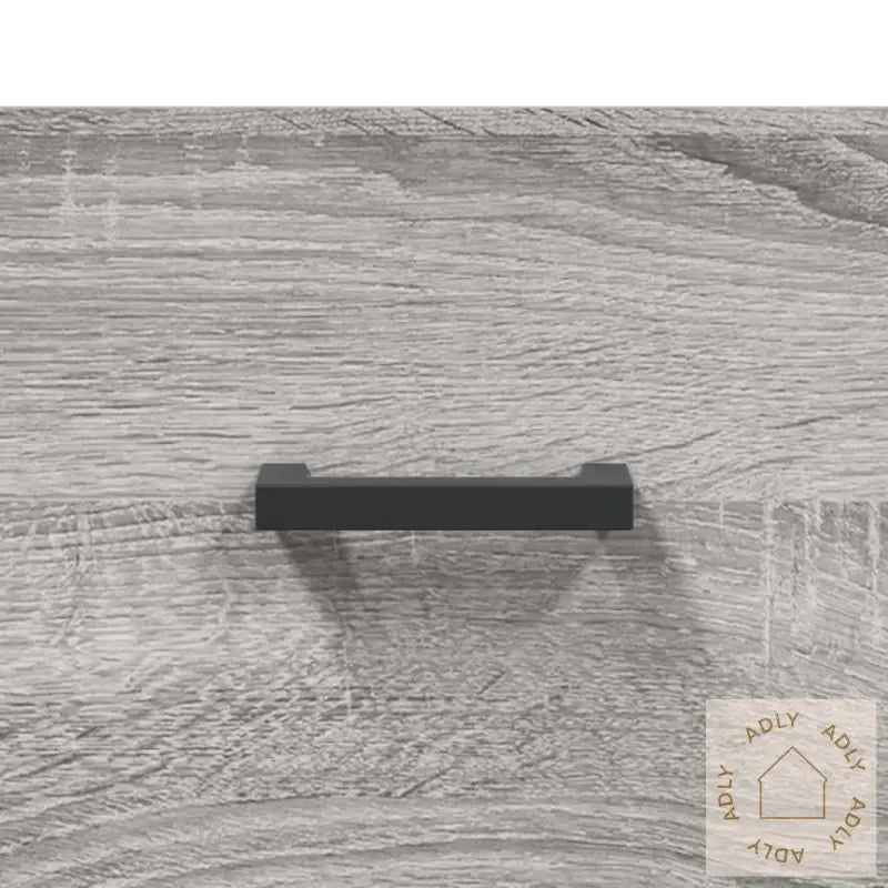 Highboard Grå Sonoma 34,5X34X180 Cm Konstruert Tre