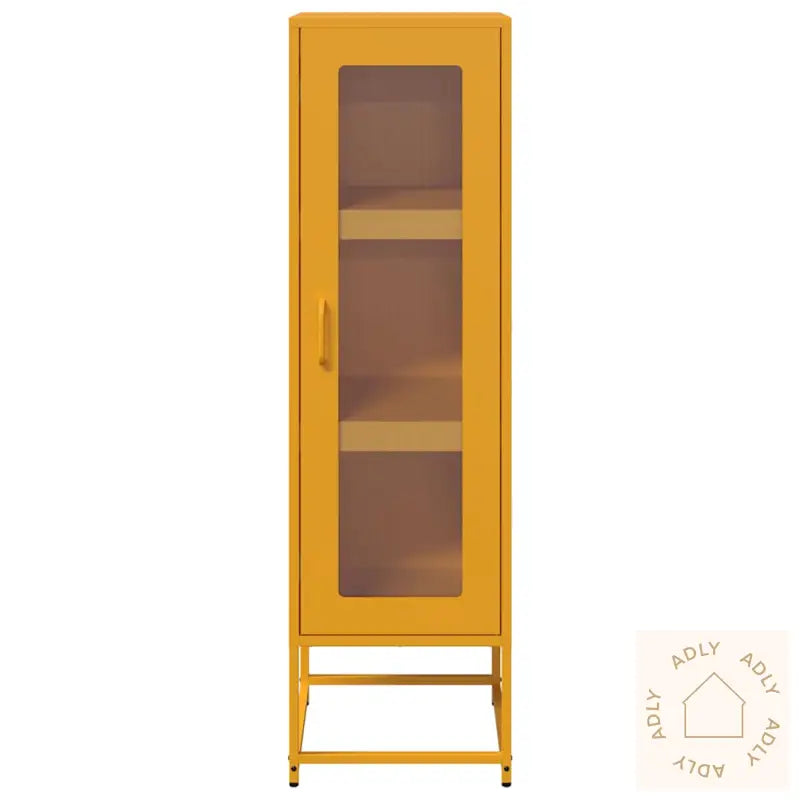 Highboard Sennep Gul 36X39X123 Cm Kaldvalset Stål