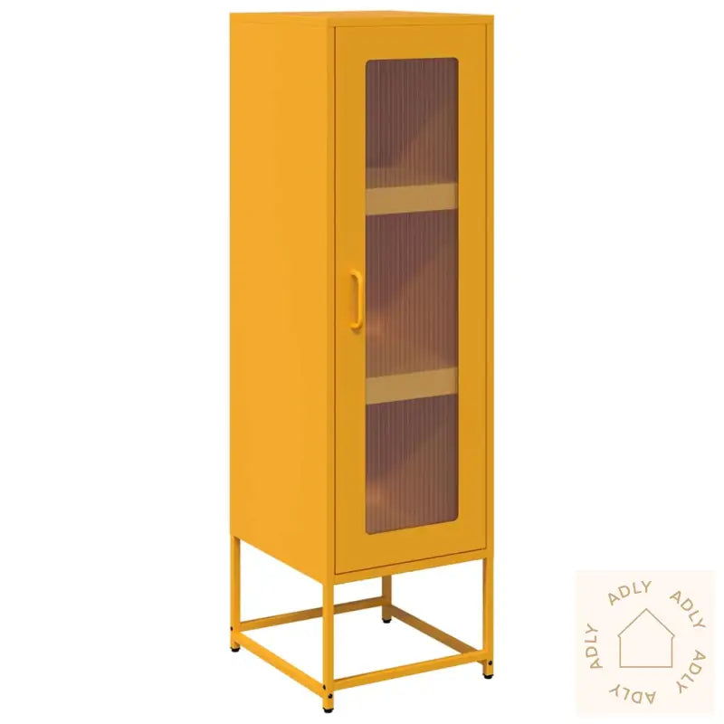 Highboard Sennep Gul 36X39X123 Cm Kaldvalset Stål