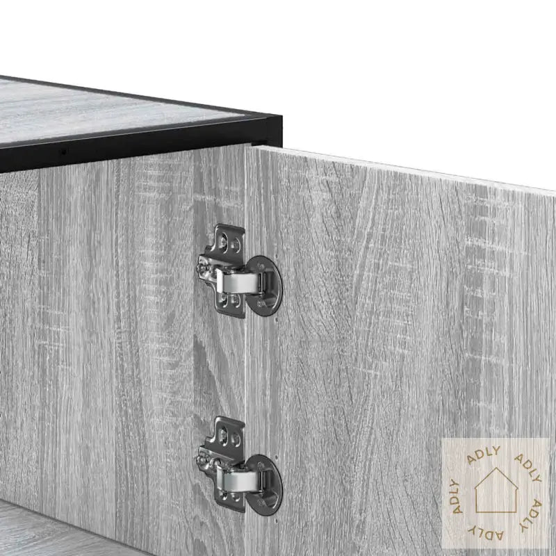 Highboard Grå Sonoma 68X35X106,5 Cm Konstruert Tre Og Metall