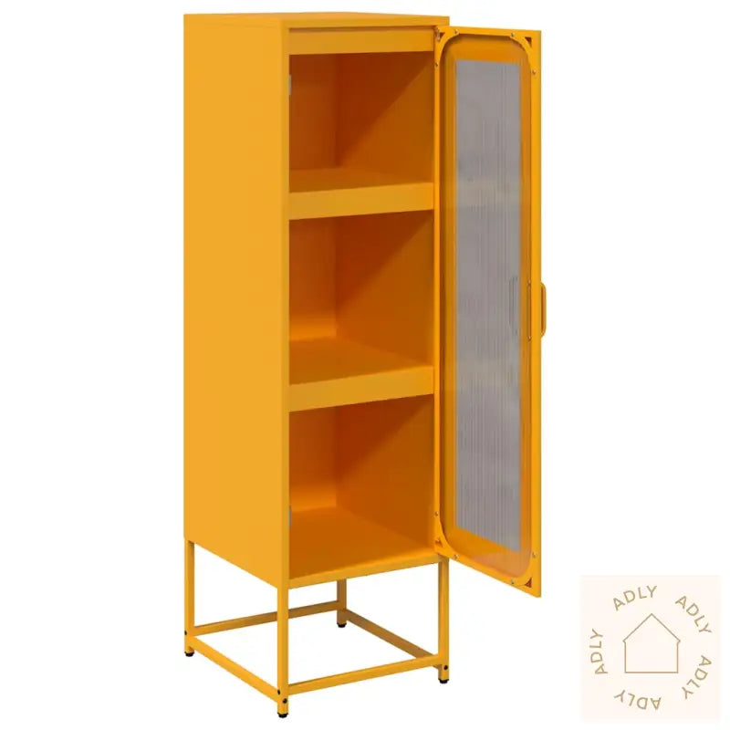 Highboard Sennep Gul 36X39X123 Cm Kaldvalset Stål