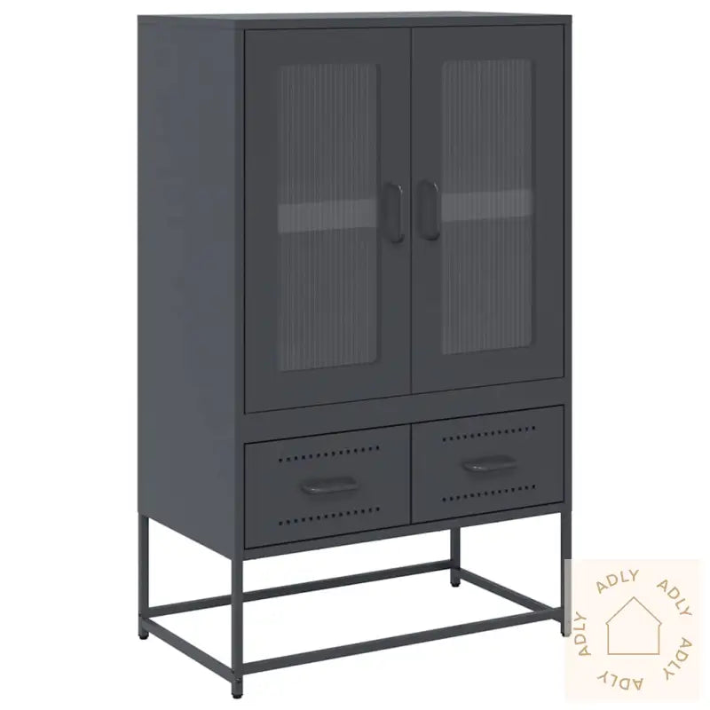 Highboard Antrasitt 68X39X111,5 Cm Stål