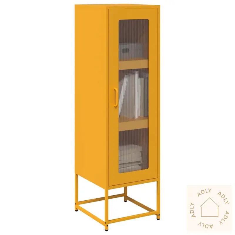 Highboard Sennep Gul 36X39X123 Cm Kaldvalset Stål