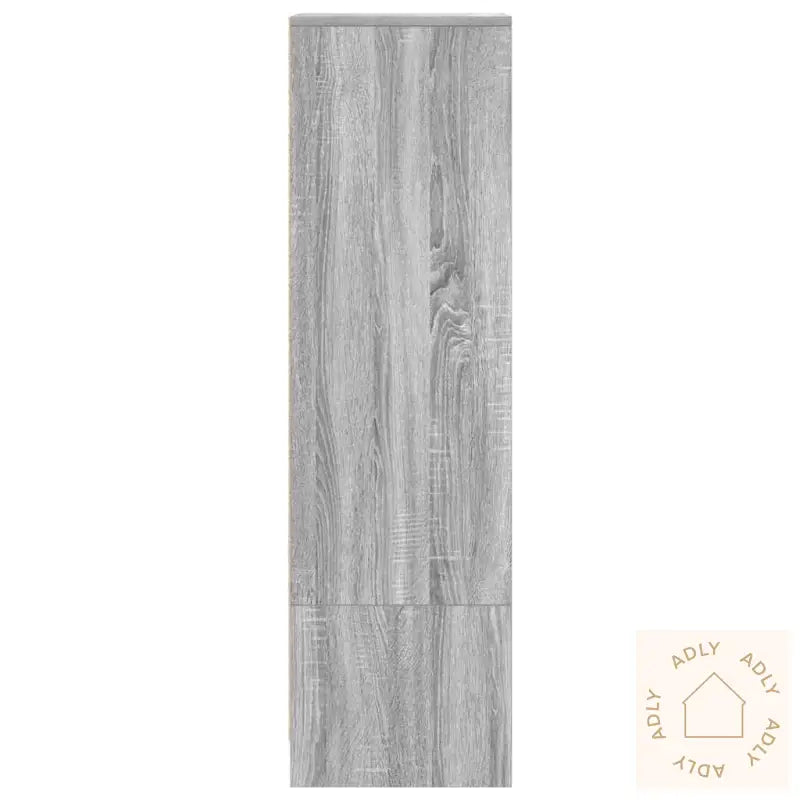 Highboard Grå Eik 29,5X34X119,5 Cm Konstruert Tre