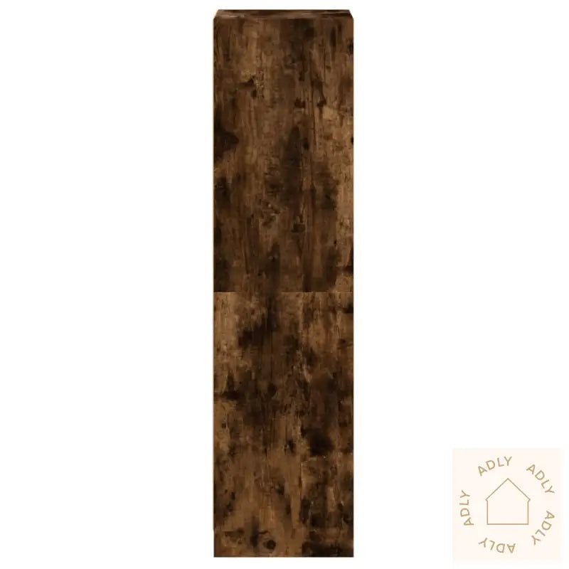 Highboard Med Glassdør Røkt Eik 35X37X142 Cm