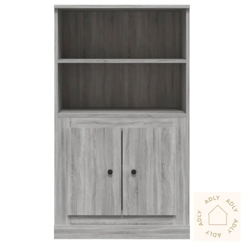 Highboard Grå Sonoma 60X35,5X103,5 Cm Konstruert Tre