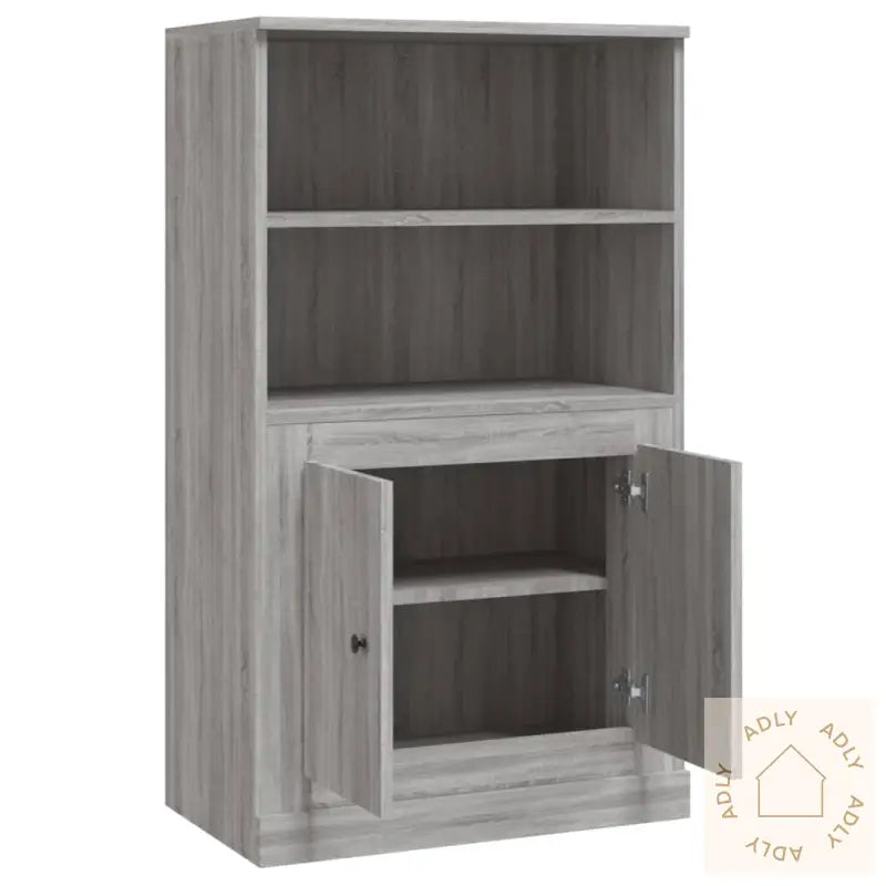Highboard Grå Sonoma 60X35,5X103,5 Cm Konstruert Tre