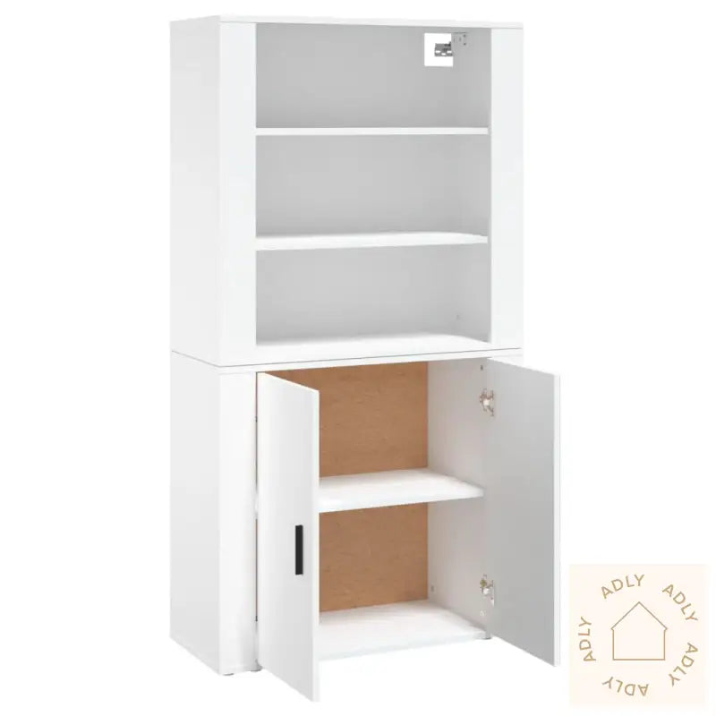 Highboard Hvit Konstruert Tre