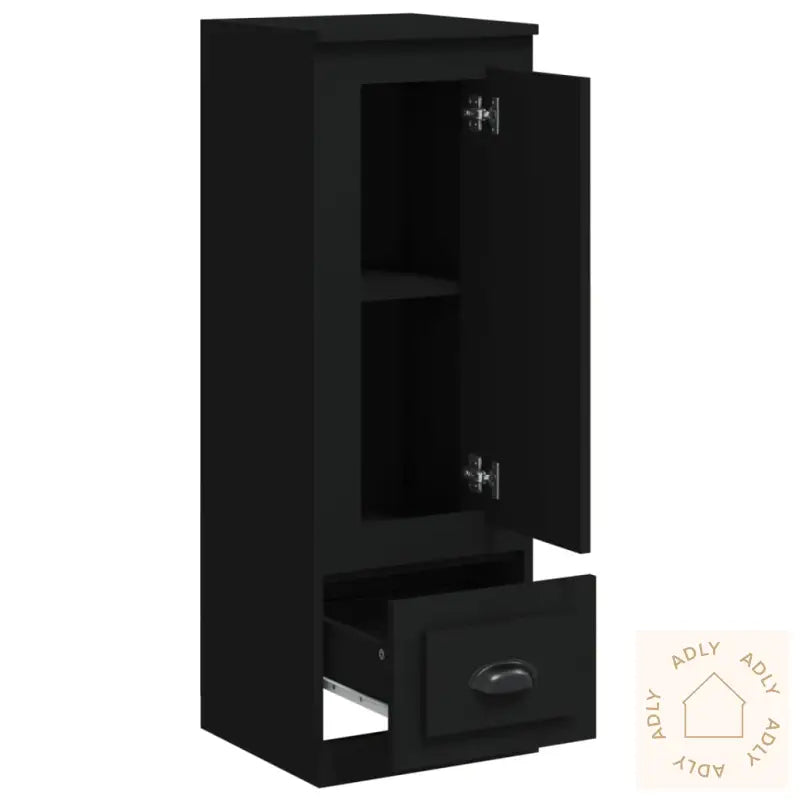 Highboard Svart 36X35,5X103,5 Cm Konstruert Tre