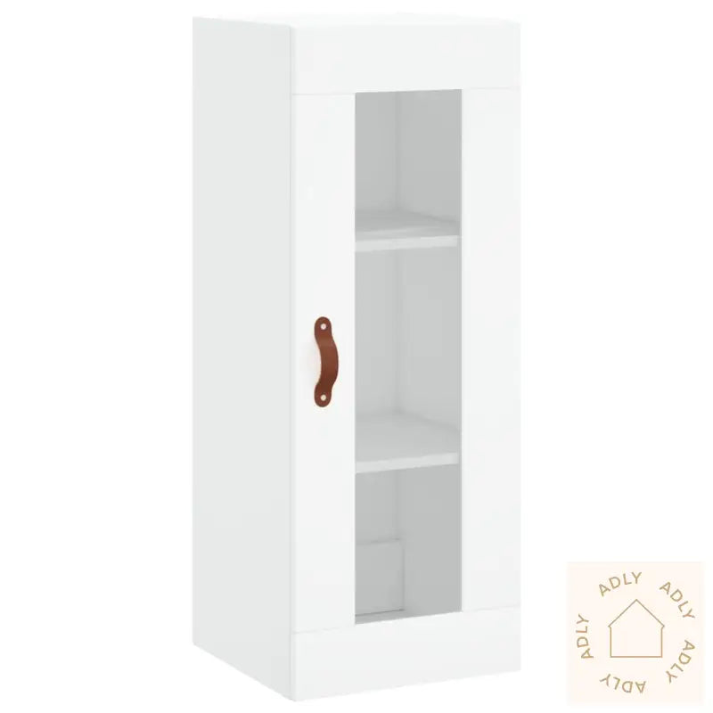 Highboard Hvit 34,5X34X180 Cm Konstruert Tre