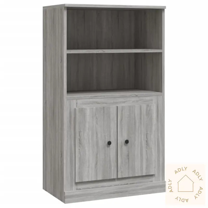 Highboard Grå Sonoma 60X35,5X103,5 Cm Konstruert Tre