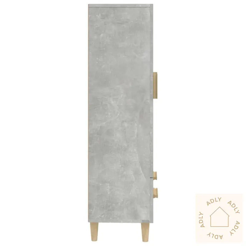 Highboard Betonggrå 70X31X115 Cm Konstruert Tre